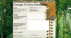 Desktop Screenshot of couragetogrowscholarship.com